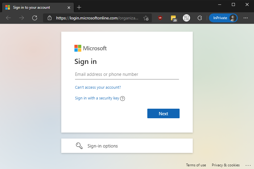 Azure AD Auth Prompt