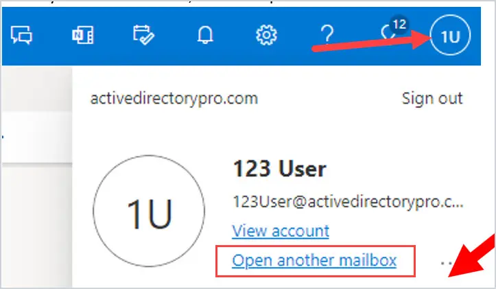 Adding a Shared Mailbox (OWA)