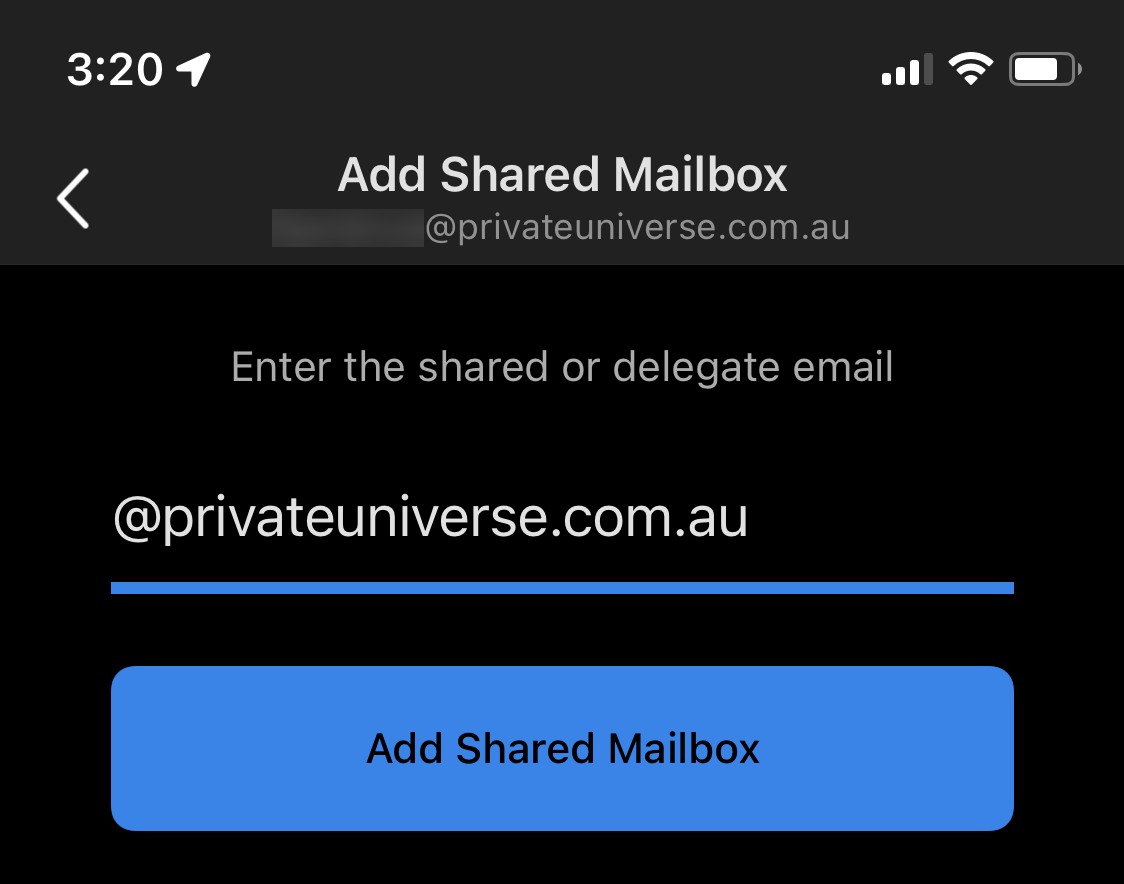 Outlook Add Shared Mailbox