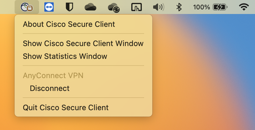 Secure Client Mac Disconnect
