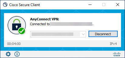 Secure Client Disconnect Button