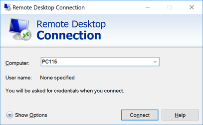 Remote Desktop Connection